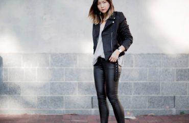 pin-stripe-biker-jacket-draped-crossover-top-blogger-streetstyle